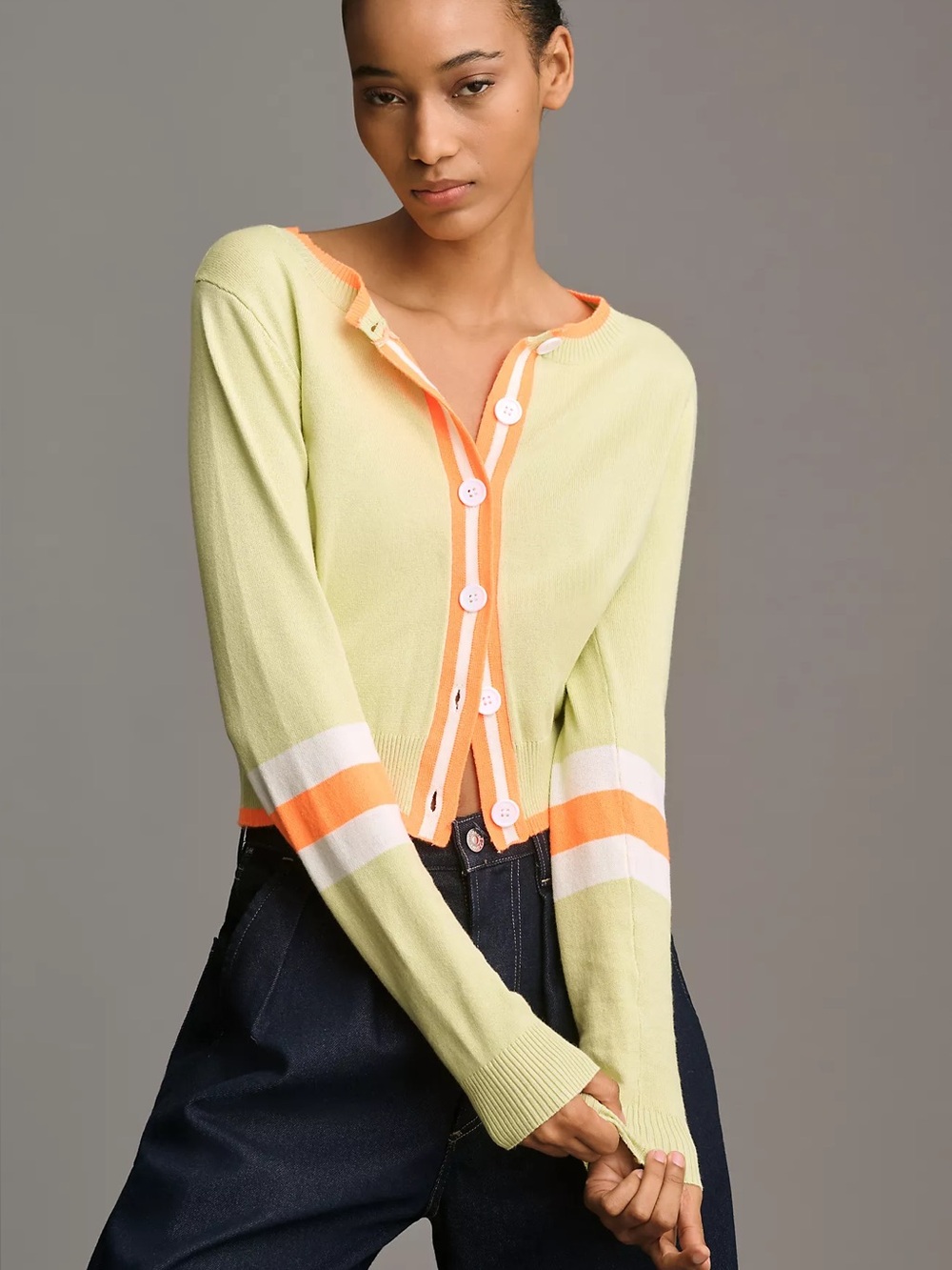 By Anthropologie Sporty Cardigan Sweater Size XXS New